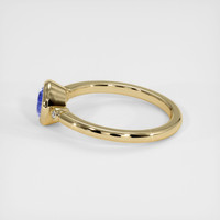 0.94 Ct. Blue Sapphire Ring, 18K Yellow Gold 4