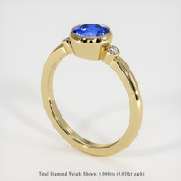 2.14 Ct. Sapphire Ring, 18K Yellow Gold 2