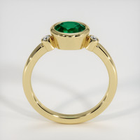 1.04 Ct. Emerald Ring, 18K Yellow Gold 3