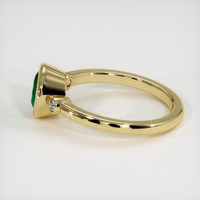 1.04 Ct. Emerald Ring, 18K Yellow Gold 4
