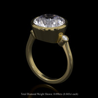 5.38 Ct. Gemstone Ring, 18K Yellow Gold 2