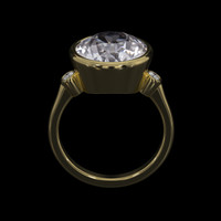 5.38 Ct. Gemstone Ring, 18K Yellow Gold 3