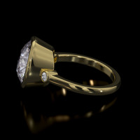 5.38 Ct. Gemstone Ring, 18K Yellow Gold 4