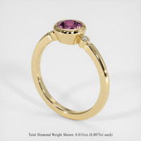 0.88 Ct. Gemstone Ring, 18K Yellow Gold 2