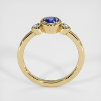 0.80 Ct. Blue Sapphire Ring, 18K Yellow Gold 3