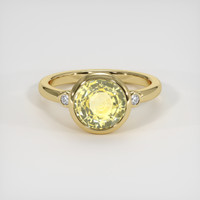 3.26 Ct. Sapphire Ring, 18K Yellow Gold 1