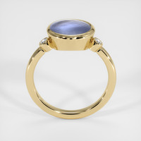 5.20 Ct. Grey Sapphire Ring, 18K Yellow Gold 3