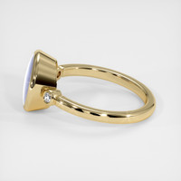 5.20 Ct. Grey Sapphire Ring, 18K Yellow Gold 4