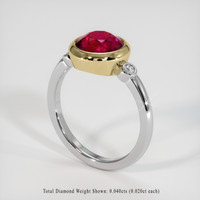 2.76 Ct. Ruby Ring, 14K Yellow & White 2