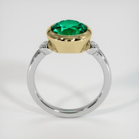 2.76 Ct. Emerald Ring, 18K Yellow & White 3