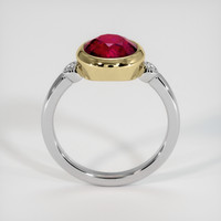 2.76 Ct. Ruby Ring, 18K Yellow & White 3