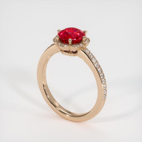 2.01 Ct. Ruby Ring, 14K Rose Gold 2