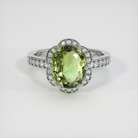 3.50 Ct. Alexandrite Ring, 10K White Gold 1