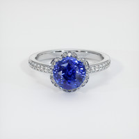 2.91 Ct. Sapphire Ring, 14K White Gold 1