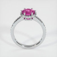 2.07 Ct. Purplish Pink Sapphire Ring, 14K White Gold 3