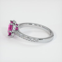 2.07 Ct. Purplish Pink Sapphire Ring, 14K White Gold 4
