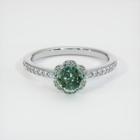 1.01 Ct. Sapphire Ring, 14K White Gold 1