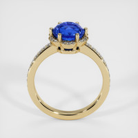 2.91 Ct. Blue Sapphire Ring, 14K Yellow Gold 3
