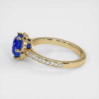 2.91 Ct. Blue Sapphire Ring, 14K Yellow Gold 4