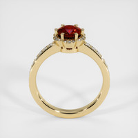 0.77 Ct. Ruby Ring, 14K Yellow Gold 3