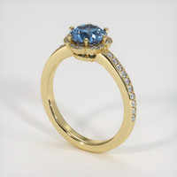1.44 Ct. Sapphire Ring, 14K Yellow Gold 2