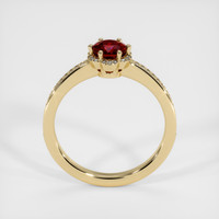 0.85 Ct. Ruby Ring, 18K Yellow Gold 3