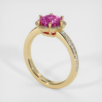 2.07 Ct. Sapphire Ring, 18K Yellow Gold 2