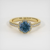 1.44 Ct. Sapphire Ring, 18K Yellow Gold 1