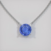 1.89 Ct. Sapphire Necklace, Platinum 950 1