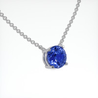 1.88 Ct. Sapphire Necklace, Platinum 950 2