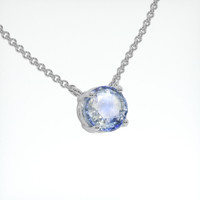 1.59 Ct. Bi Color Sapphire Necklace, Platinum 950 2