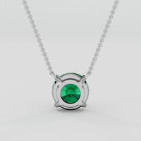 1.56 Ct. Emerald Necklace, Platinum 950 4