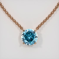 3.38 Ct. Gemstone Necklace, 14K Rose Gold 1