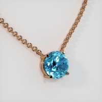 3.38 Ct. Gemstone Necklace, 14K Rose Gold 2