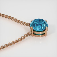 3.38 Ct. Gemstone Necklace, 14K Rose Gold 3