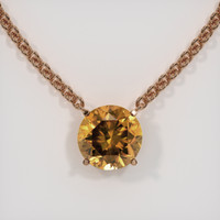 6.85 Ct. Gemstone Necklace, 14K Rose Gold 1