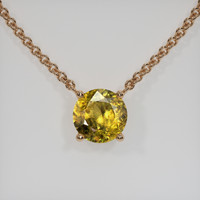 2.10 Ct. Gemstone Necklace, 14K Rose Gold 1