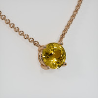 2.10 Ct. Gemstone Necklace, 14K Rose Gold 2