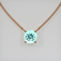 0.67 Ct. Gemstone Necklace, 14K Rose Gold 1