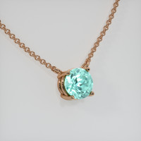 0.67 Ct. Gemstone Necklace, 14K Rose Gold 2