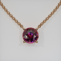2.86 Ct. Gemstone Necklace, 14K Rose Gold 1