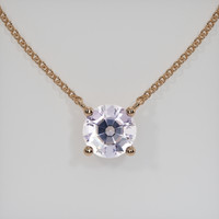 1.29 Ct. Gemstone Necklace, 14K Rose Gold 1