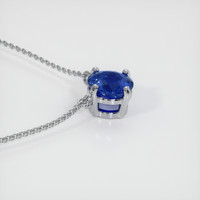 1.74 Ct. Sapphire Necklace, 14K White Gold 3