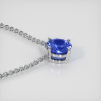 1.74 Ct. Blue Sapphire Necklace, 14K White Gold 3