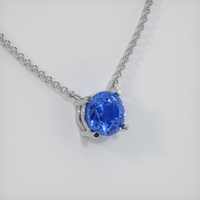 1.89 Ct. Sapphire Necklace, 14K White Gold 2