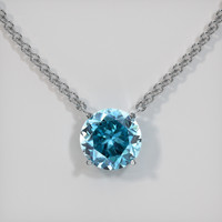 3.38 Ct. Gemstone Necklace, 14K White Gold 1