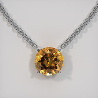 6.85 Ct. Gemstone Necklace, 14K White Gold 1