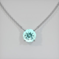 0.67 Ct. Gemstone Necklace, 14K White Gold 1