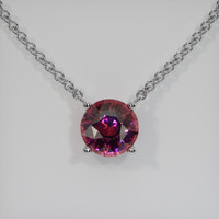 2.86 Ct. Gemstone Necklace, 14K White Gold 1