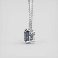 1.61 Ct. Greyish Blue Spinel Necklace, 14K White Gold 3